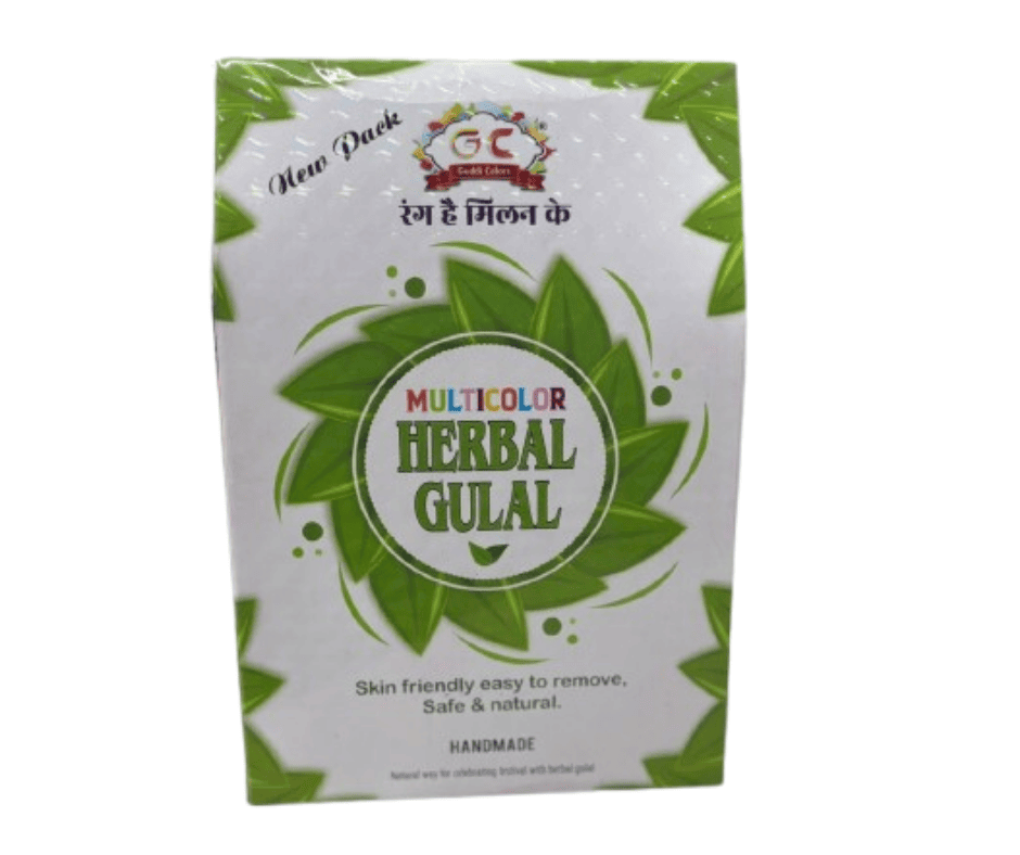 Multi Color Herbal Gulal Gift Packing